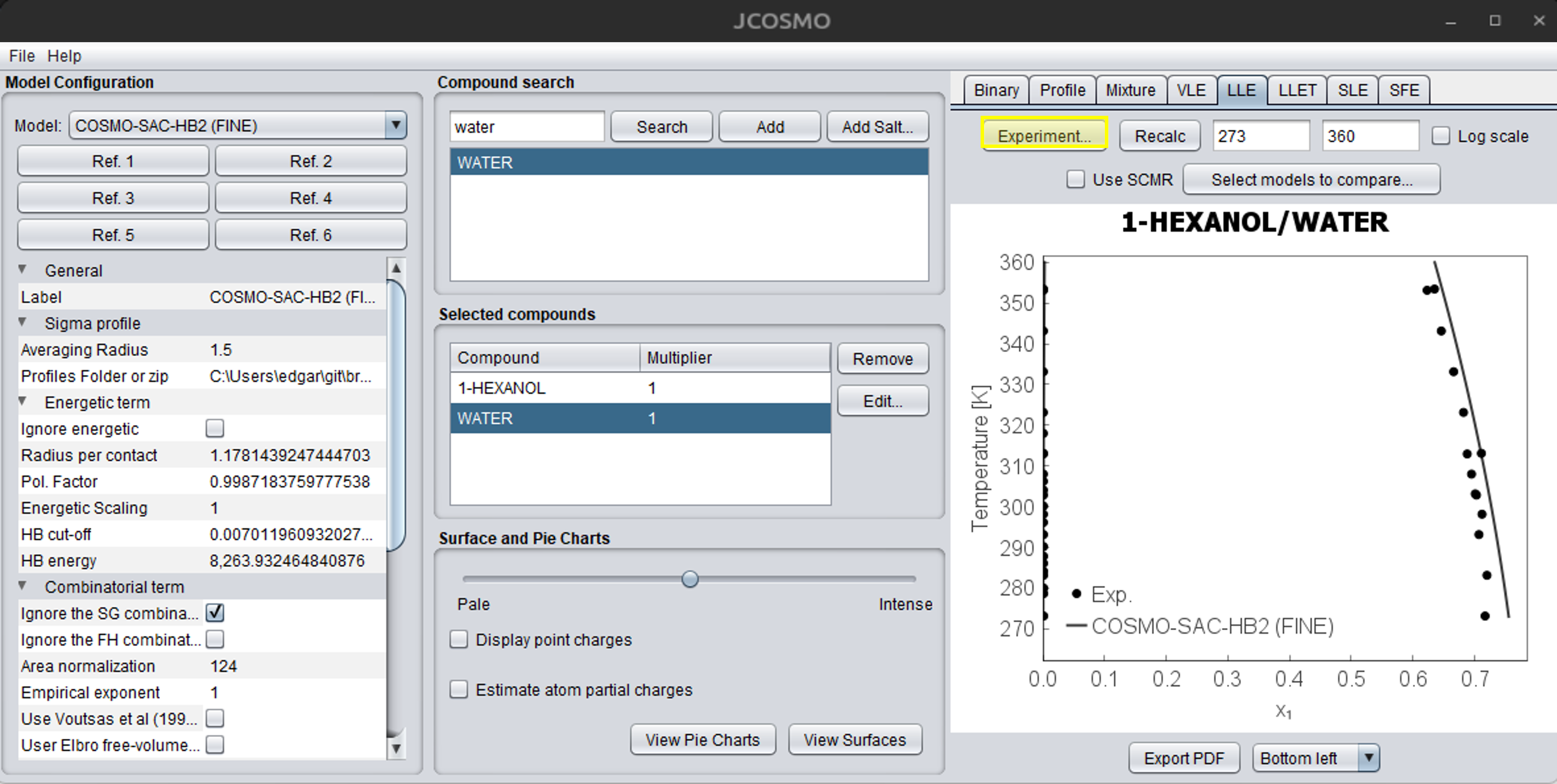 Load VLE Experiment